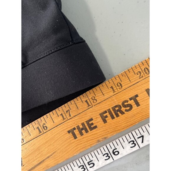 Betabrand Womens 2XL Petite Black Dress Yoga Pants Rayon Black Wide Leg - Picture 3 of 8